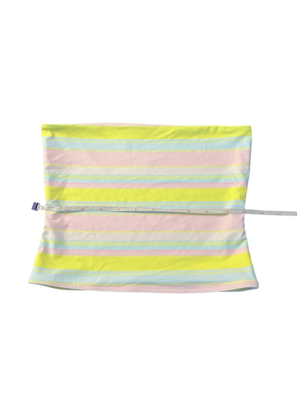 Frankie's Bikinis Pastel Pink Bandeau Swim Top Size XS